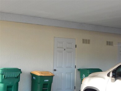 Storage unit in front beneath the car port.