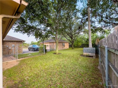 View of yard featuring fence private yard
