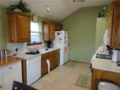Kitchen. Kitchen with laminate countertops.  The r