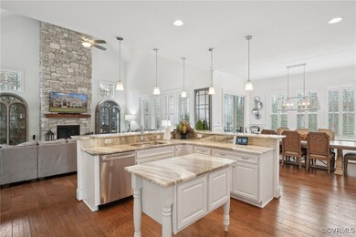 Kitchen open to living room on 1st floor