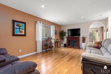 Living room from front door