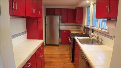 Plenty of counter space in the bright and airy kit