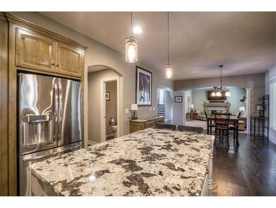 Open floor invites entertaining and family gatheri