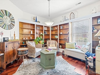 Dining area currently being used as a sitting room.