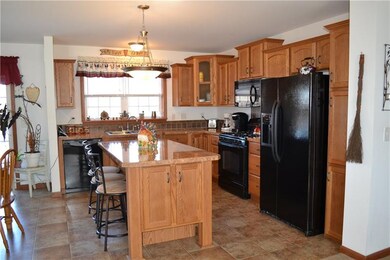 Beautifully finished kitchen.  Enjoy the view from