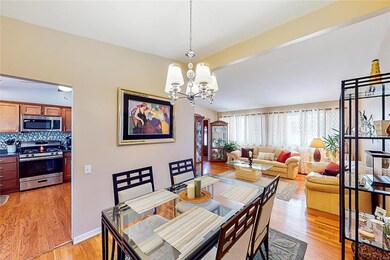 Dining room with view of kitchen and living room t