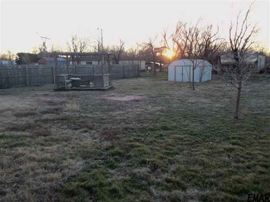 There is plenty of open space in this backyard!  E