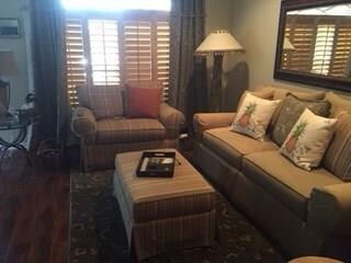 Another view of Living Room with paddle fan.