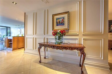 Beautiful entryway with marble floors and intricat