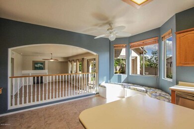 Nook and Family Room from Kitchen