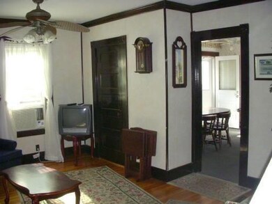 Note hardwood floors in living room...