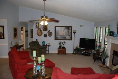 Large Den/family room with fireplace