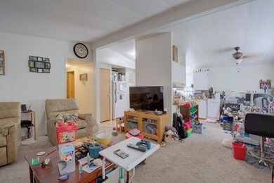 Living room view to kitchen