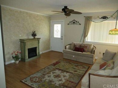Living room view toward the front door.