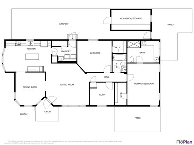 Floor Plan with Exterior Features