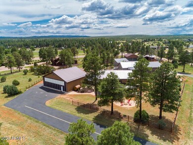 Aerial back of home & hangar w/taxiway