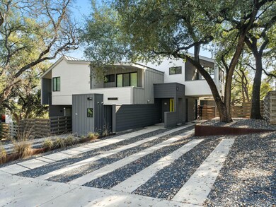 Contemporary house featuring board and batten sid