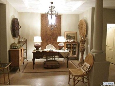 Formal dining room area is currently set up with a