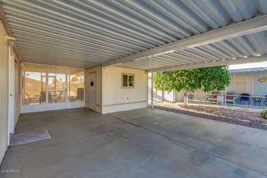 Screened in patio-shed