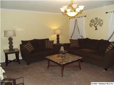Nice cozy  great room with gas fireplace.