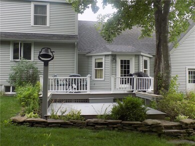 Rear decks off family room...