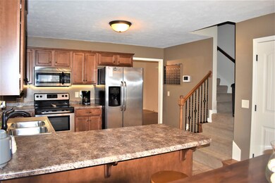 Kitchen also features a large pantry. 