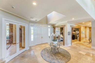 Large foyer leads to the living area with the form