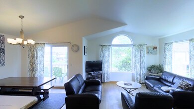Natural light in living and dining area