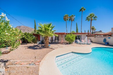 Mountain view from pool