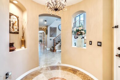 Entryway with Chandelier