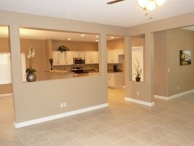 view into kitchen from great room