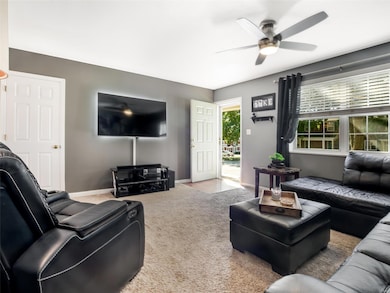 Fabulous space!  Huge sectional, large recliner an