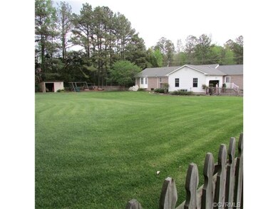 Fenced in back yard