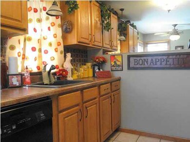 KITCHEN WITH TILED FLOORING