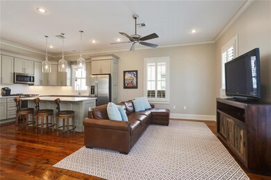 Cozy up by a TV in this spacious den!
