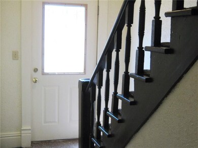 front entry and open stairs