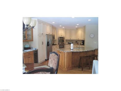 Spacious and open into the breakfast room and fami