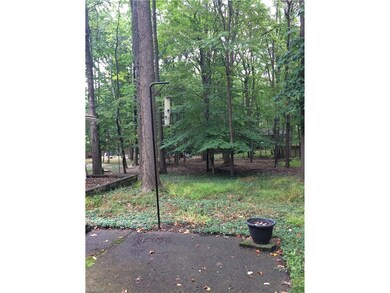 Large Wooded Backyard with Patio