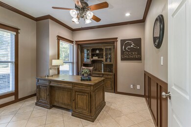 Office space with great trim detail