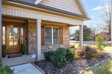 Rocking Chair Front Porch with mature landscaping (and maintained by HOA)