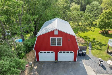 Large detached garage with second floor