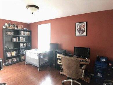 Downstairs bedroom, currently used as a den
