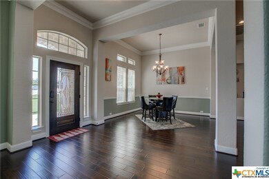 Main entry and formal dining.