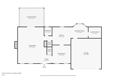 Floor plan / room layout