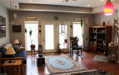 Family room with access to back yard.