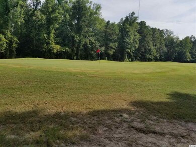 Backyard backs up to the golf course green