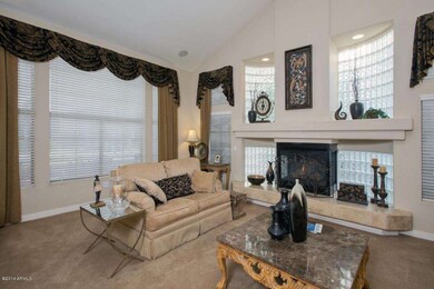 Dramatic Living Room W/Glass & FIreplace