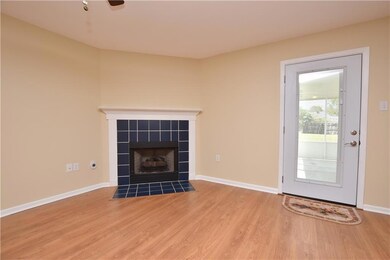 DEN HAS A GAS FIREPLACE