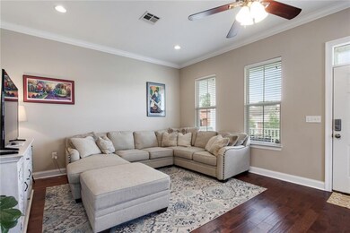 Bright and open living room.