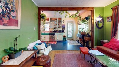 Dining room looking into kitchen